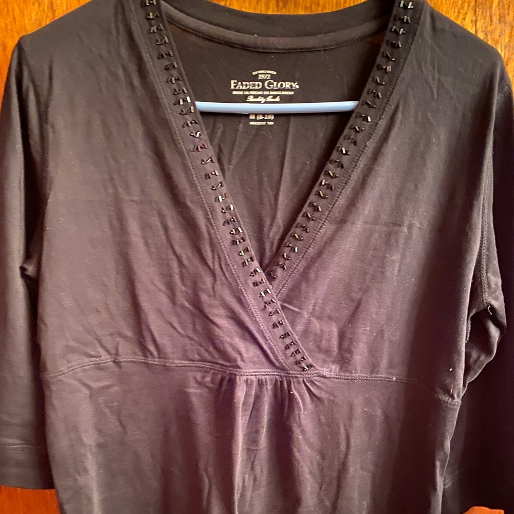 Faded Glory beaded shirt